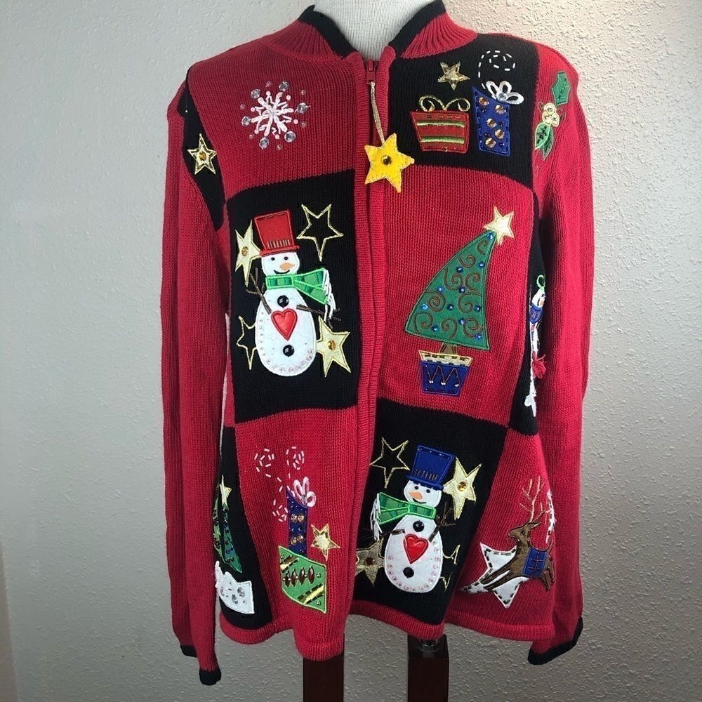 Tiara International Christmas Sweater Size M